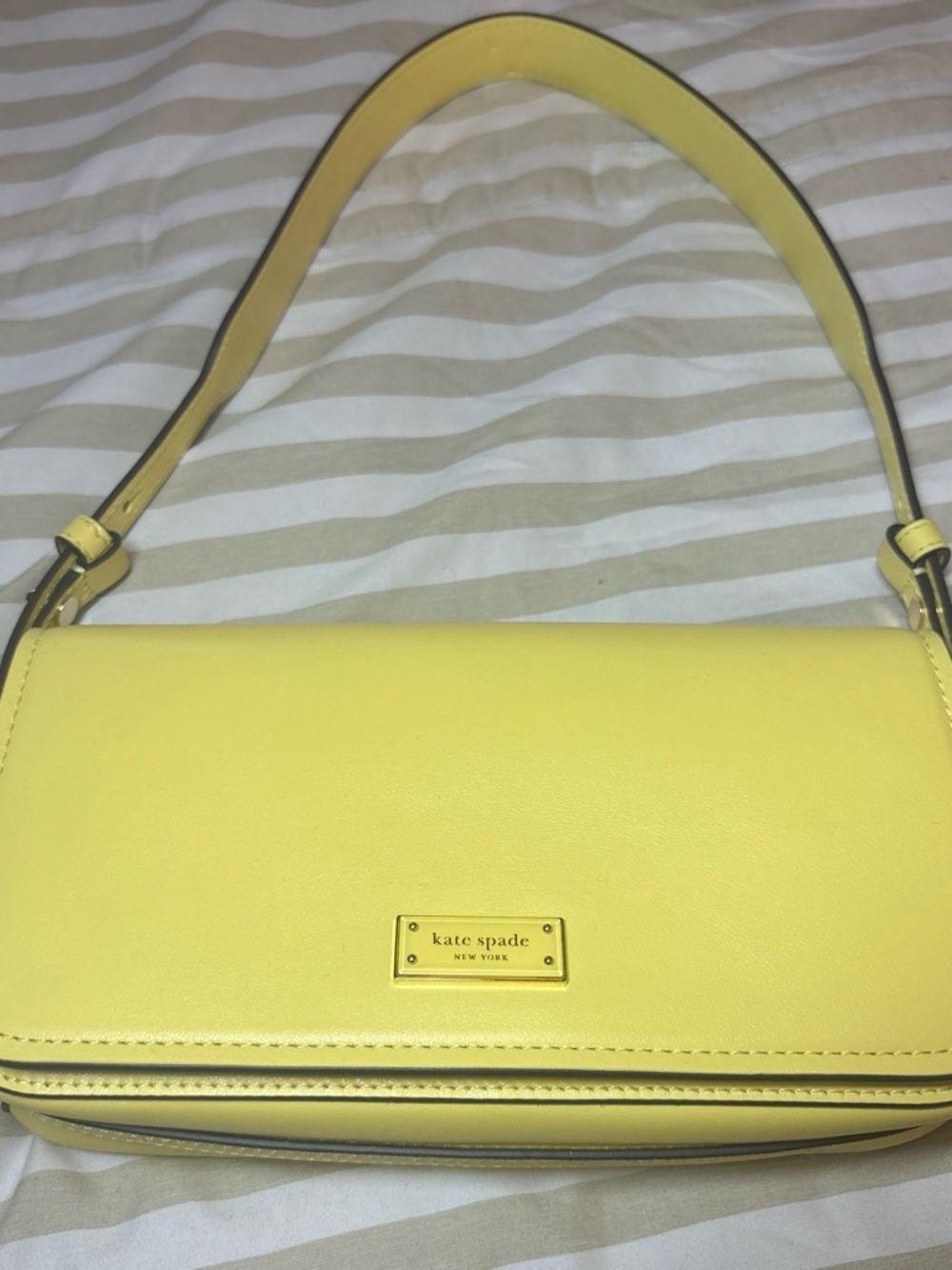 kate spade Bright Yellow Leather Shoulder Bag